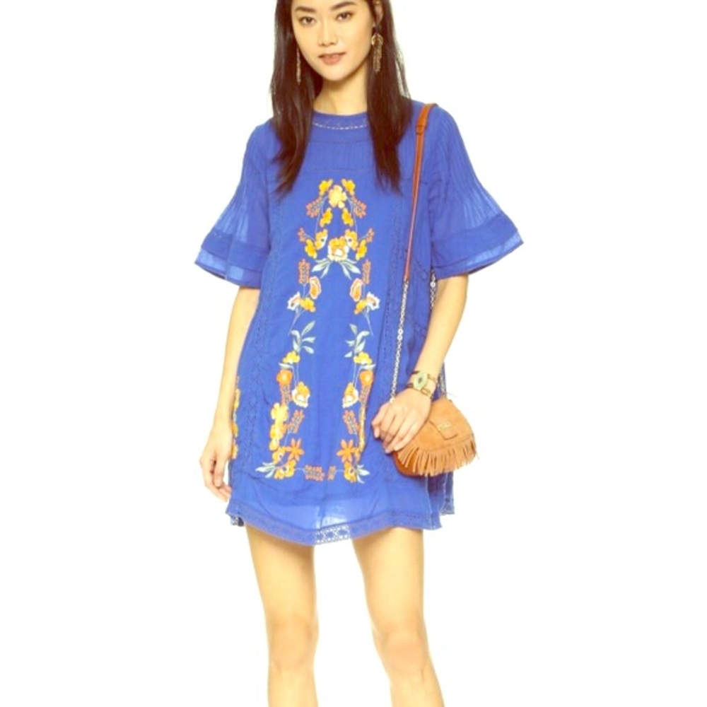 Free People Perfectly Victorian Dress in Bluebird